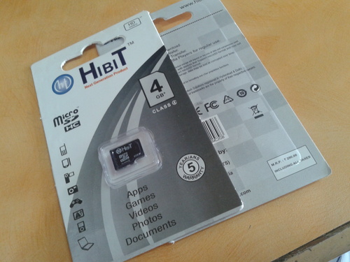 HIBIT 4GB Memory Card