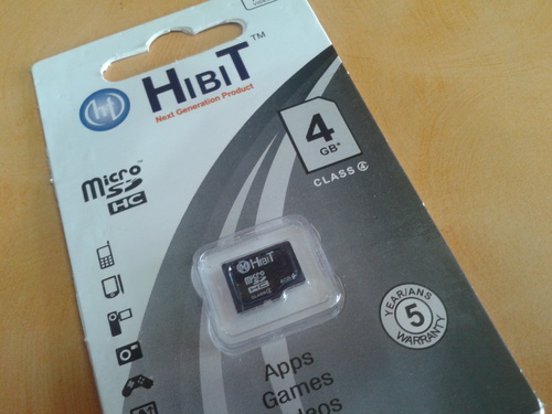 4GB HIBIT Mobile Memory