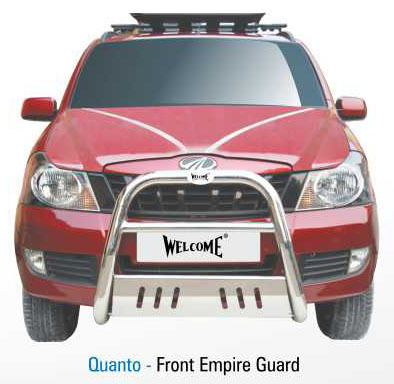 Quanto-Front Empire Guard - Stainless Steel, 120x50x20 cm | Robust Protection, Stylish Design, Easy Installation