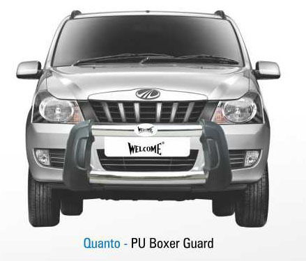 Quanto PU Boxer Guard - PU Material, Variable Dimensions, Black | High Strength, Heat Tolerance, Rust Resistance, Easy Install