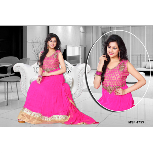 Long Pattern Georgette Anarkali Suit