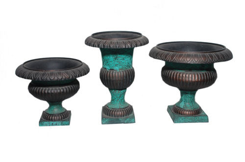 Metal Three Piece Planter Set