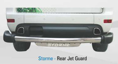 Strome-Rear Jet Guard - Stainless Steel 15x120x20cm, Black | Durable Protection, Rust Resistant, Polished Finish