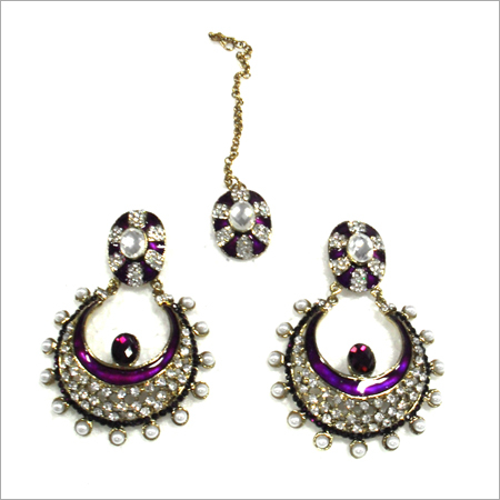 Traditional Stone Tika Earring