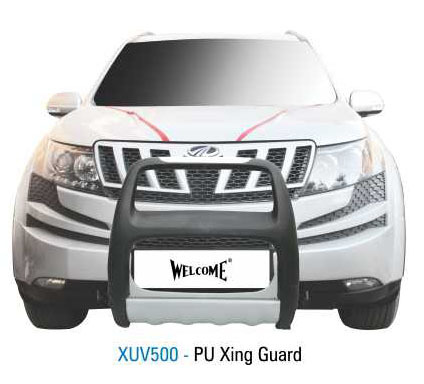 XUV500-PU Xing Guard - PU Material, 1200x200mm, Black | Impact Protection, Durable Bull Bar, Easy Bolt-On Installation