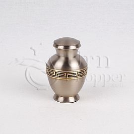 Diamond II Brass Metal Token Cremation Urn