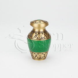 Genesis I Brass Metal Token Cremation Urn