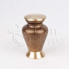 Glenwood Vintage Bronze Brass Metal Token Cremation Urn