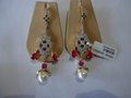 Vatika Different Style Cubic Zircon Earrings with Ruby and Pearl 