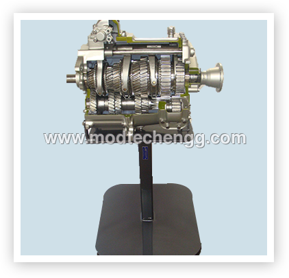 CUT SECTION MODEL OF SLIDING MESH GEAR BOX