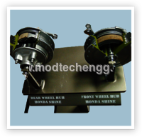 CUT SECTION MODEL OF MECHANICAL BRAKE SYSTEM