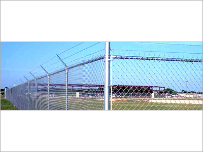 Galvanised Steel Chain Link Fence By MAURYA WIRE NETTING WORKS