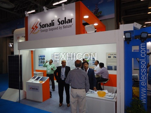 Trade Fair Stall - Wood & Metal, Modular, Orange | Easy Assembly, Custom Designs, Durable Structure, Timely Completion