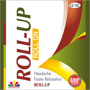 Headache Relief Oil - Glass, 12ml Roll-On Bottle | Quick Relief, Long Shelf Life, Non-Allergic, Herbal Ingredients