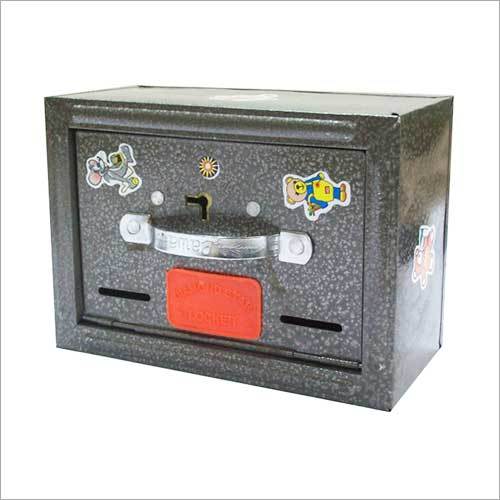 Toy Locker - Metal 12x8x6 Inches Gray, Powder Coated, Key Lock, Durable Design