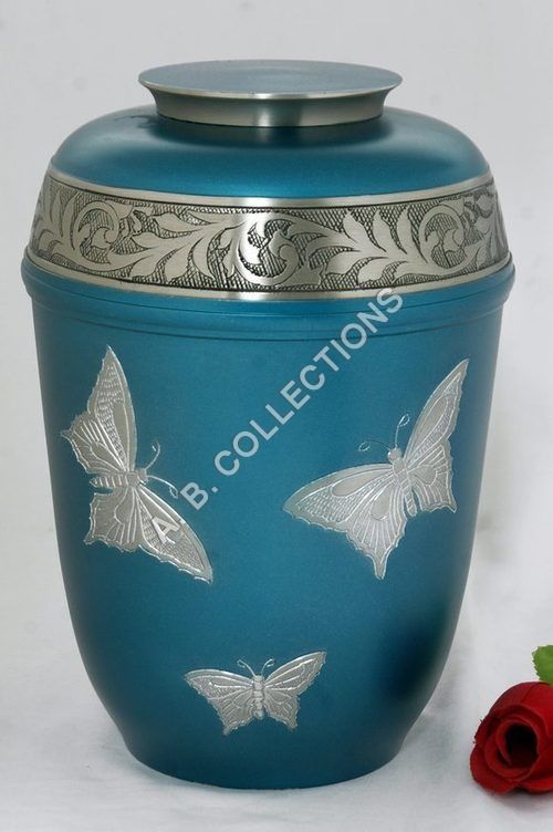 Coated European Butterfly Cremation Urn