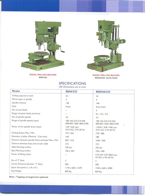 Radial Drilling Machine