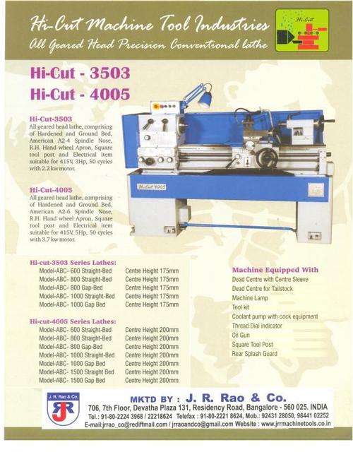 Hi cut Lathe Machine