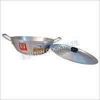 Aluminum Kadai - Stainless Steel, Standard Size, Polished Finish, Round Shape, Silver Color
