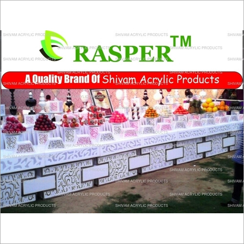 White Raspera C -  Acrylic Food & Fruit Counter