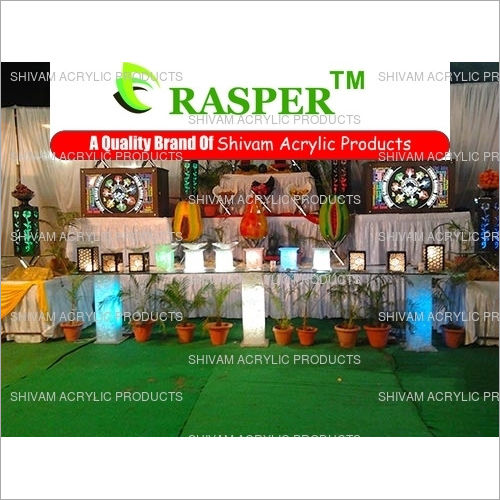 RASPER ACRYLIC SALAD DISPLAY DECORATION PILLARS