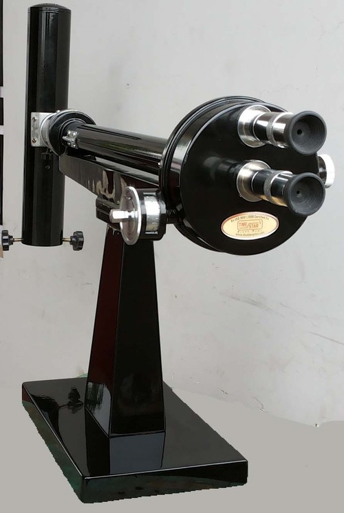 Research Polarimeter - 400mm Dimension | Half Shade Compensation, Sodium Lamp Compatible, Angular and Sugar Scale