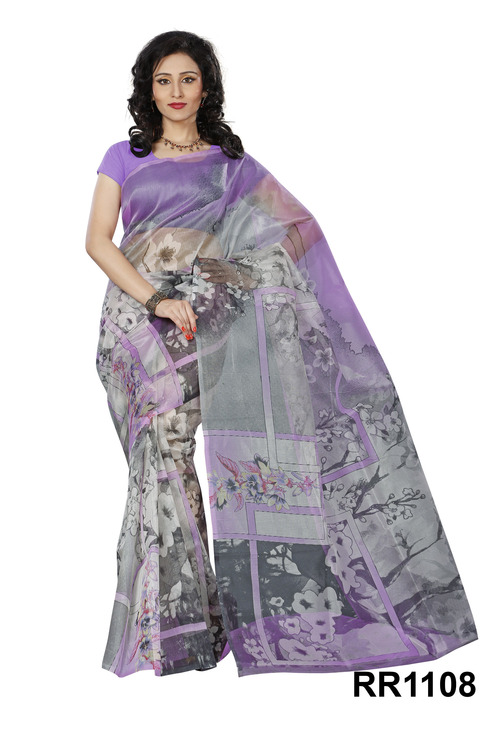 Pink Super Net Designer Festival wear Saree Riti Riwaz - RR1108