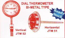 dial thermometer bi-metal type