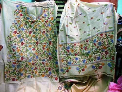 kantha stoles dupattas suits sarees