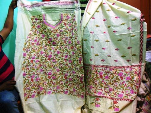 kantha stoles dupattas suits sarees