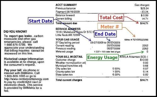 GAS BILL