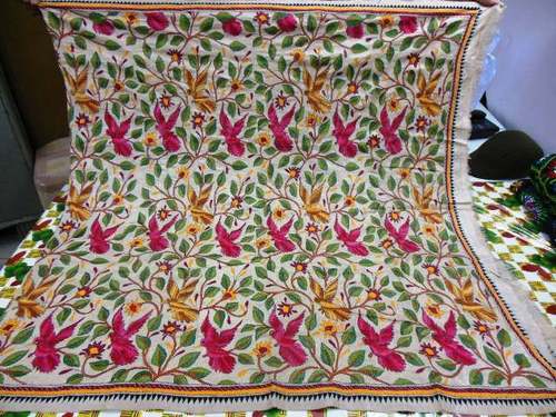 Kantha work silk dupattas noksi