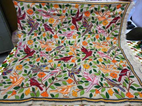 Kantha work silk dupattas noksi