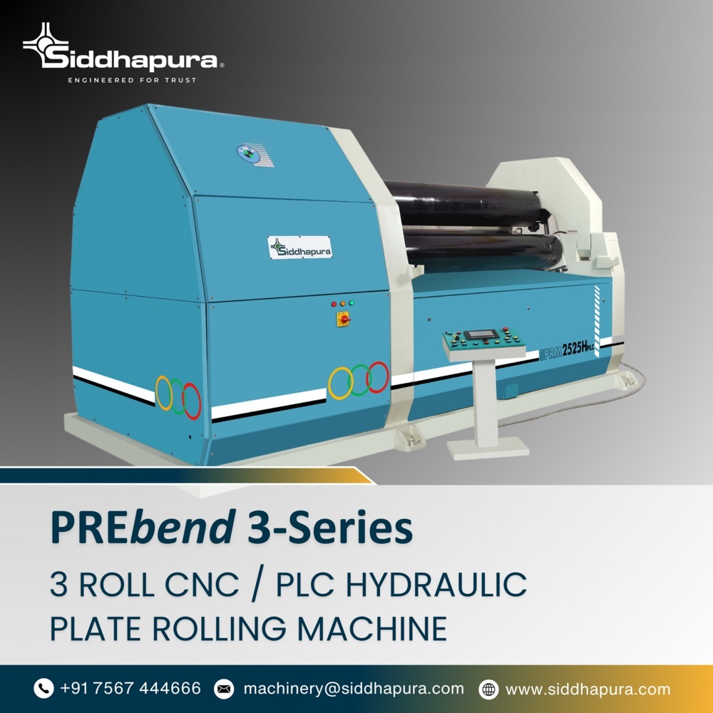 HYDRAULIC PLATE ROLLING AND PLATE BENDING MACHINE