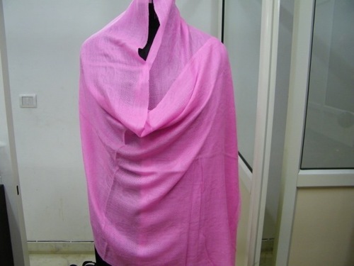 Ultra pink Jacqured Shawl