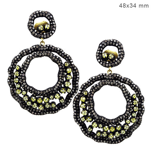 Diamond Gold Earrings Jewelry