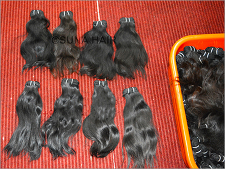 indian curly machine weft remy human hair