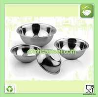 Stainless Steel Footed Bowl - Sizes 14-42cm, Thickness 0.21-0.40mm | Durable, Elegant Design, Scratch Proof, Smooth Surface, Versatile Use