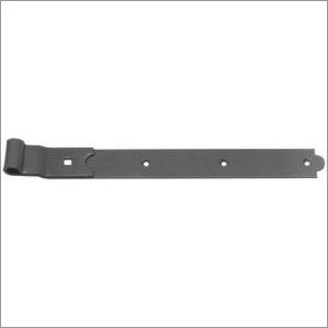 Cranked Pattern Folded Eye Bands Only - Steel 12-24 Inches Black, Multiple Holes, Corrosion-Resistant Durable