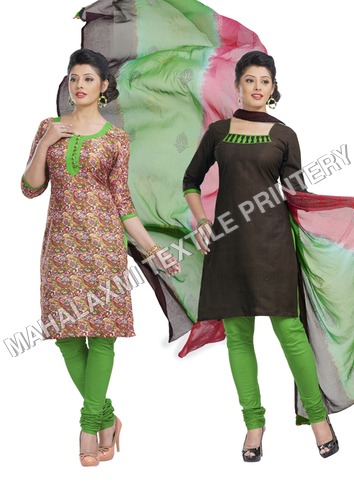 Multicolor Printed Cotton Suits In Jetpur