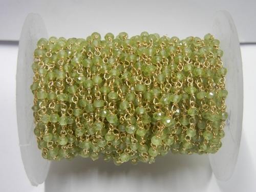 Peridot Beaded Chain