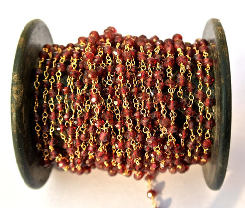 Garnet Beaded Chain