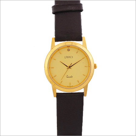 Men Gold Dial Watch