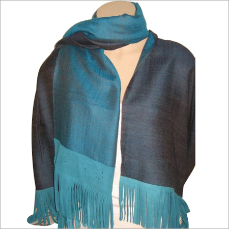 Wool Reversible with Suede Fringes Wool Reversible with Suede Fringes