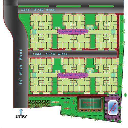 Layout Plan BLOCK-C Services