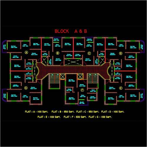Layout Plan BLOCK A services