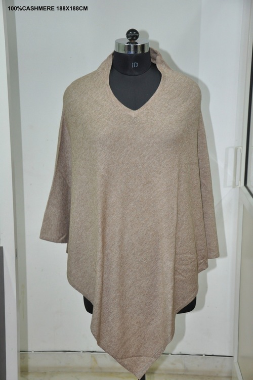Pearl Cashmere Knitted Poncho