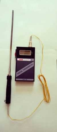 Portable Temperature Indicator - Stainless Steel Probe 150 Mm, Digital Display, Black Color | Accurate Readings, Robust Design, Easy Installation