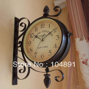 Wrought Iron Wall Clock - Decorative Metal Design, Elegant Vintage Aesthetic, Classic Roman Numerals