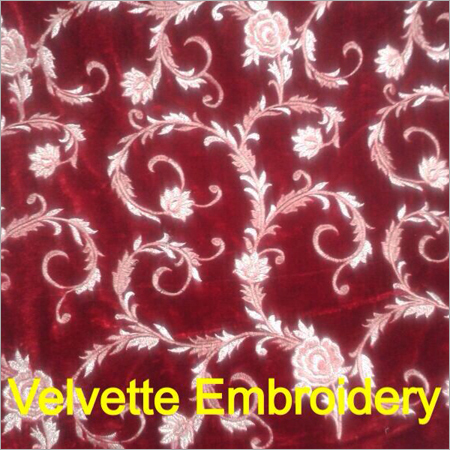 Velvet Embroidery fabric for suit